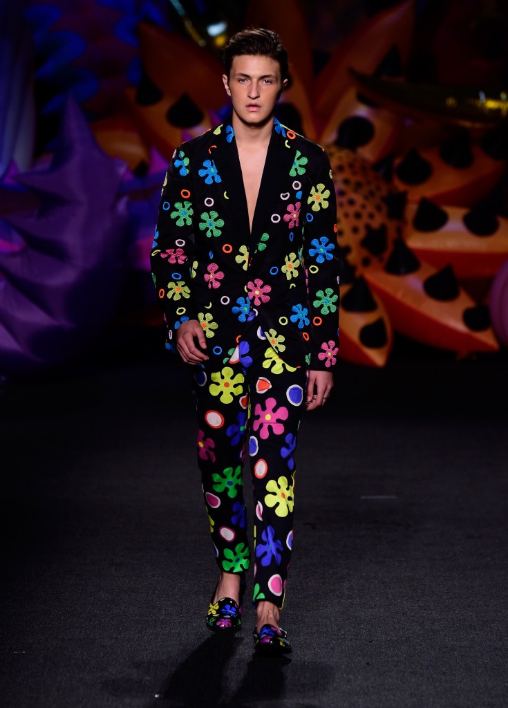 Anwar Hadid Walking The Moschino Runway in L.A