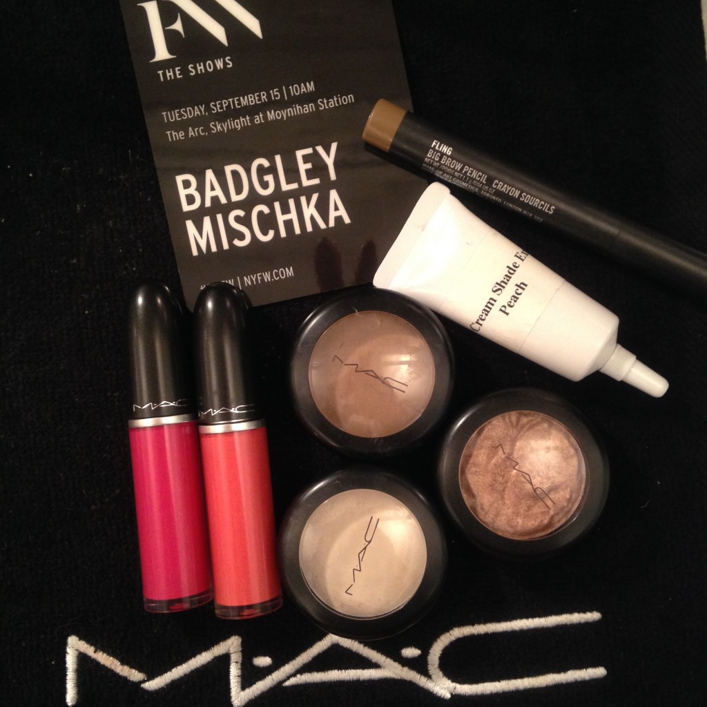 Badgley Mischka Make Up Backstage NYFW SS16- Tom Pecheux For Mac Cosmetics