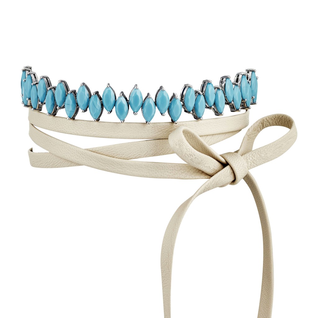 Jagged Edge Choker Turquoise