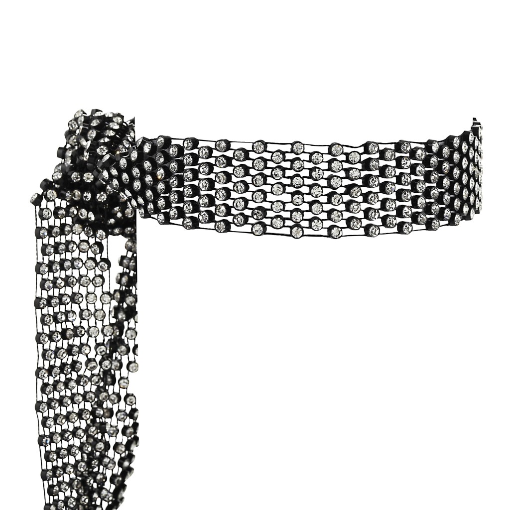 Mesh Fishnet Sash Choker