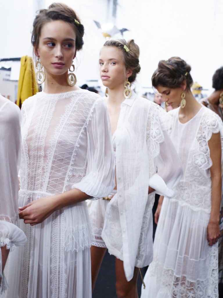 Backstage At Alberta Ferretti SS16