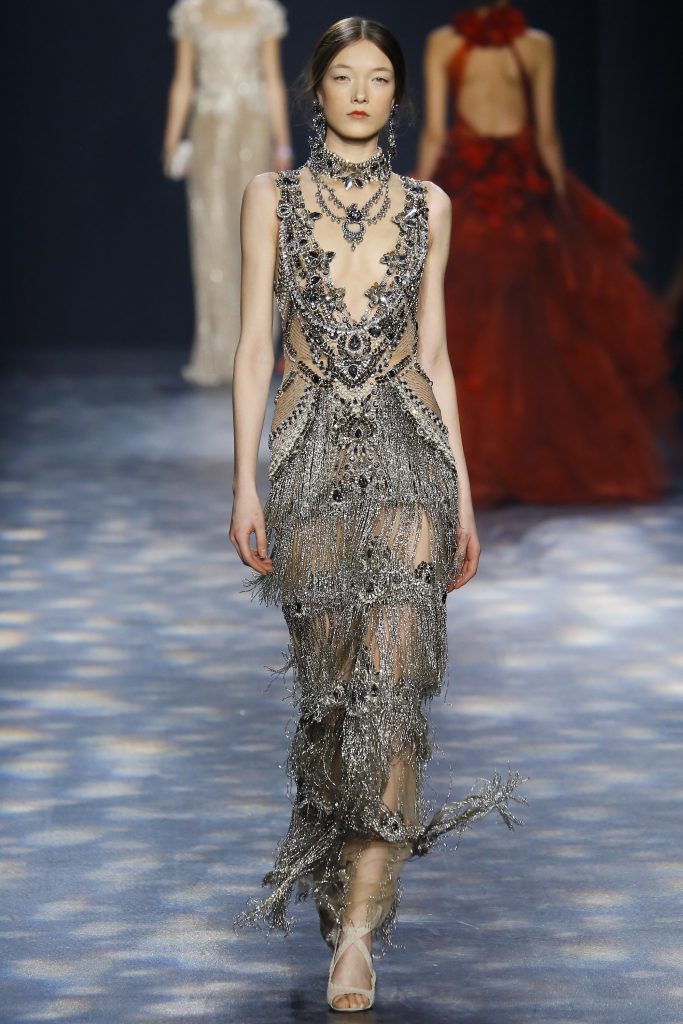 Marchesa Fringe Runway Fall 2016