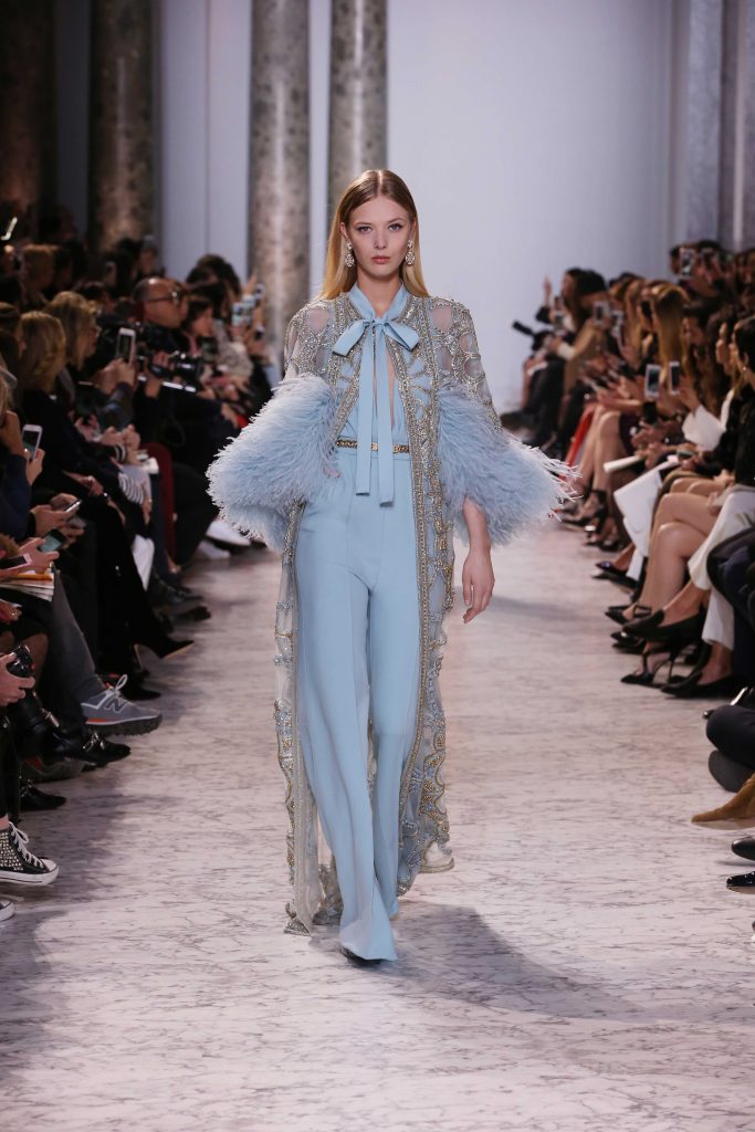 Elie Saab Couture SS17 Paris Fashion Week Lingerie trend kimono