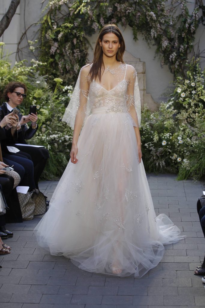 Monique Lhuillier Bridal SS17 wedding dress Boudoir style