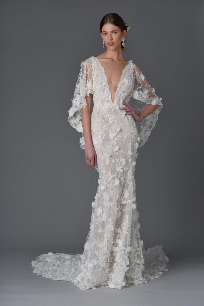 Marchesa Bridal SS17 Wedding dress bridal trends capes