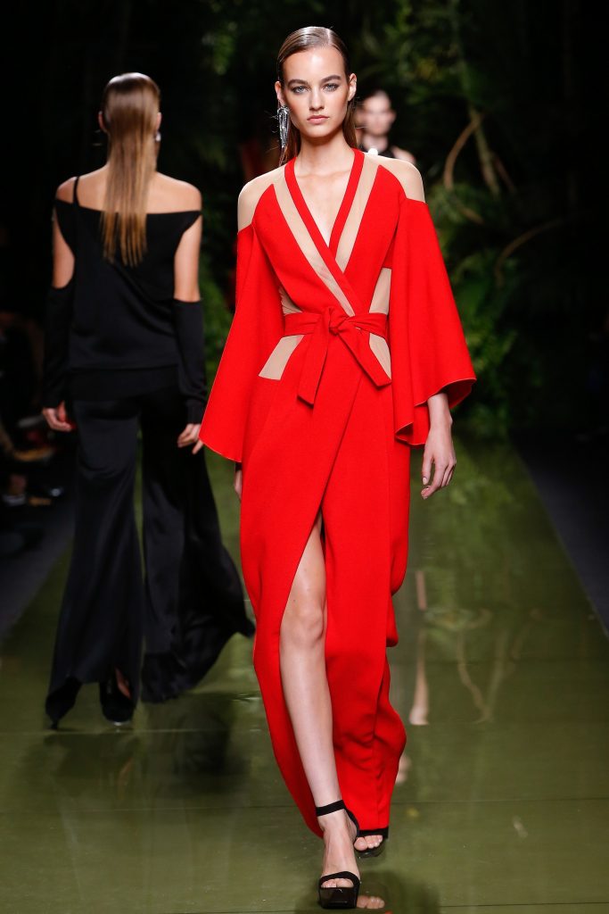 Balmain SS17- Red Dress Worn by taylor Swift