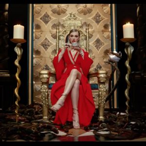 Balmain SS17- Red Dress Worn by taylor Swift